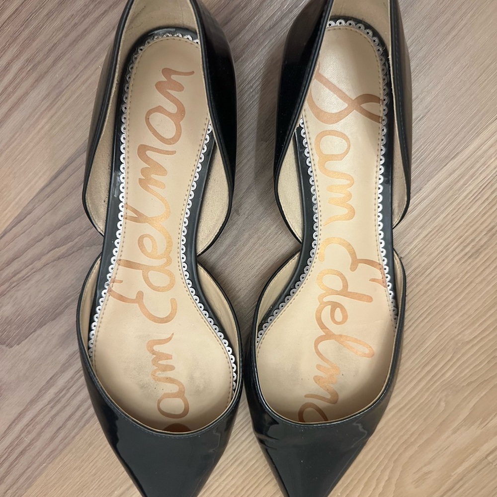 Sam Edelman Black Patent Flats
